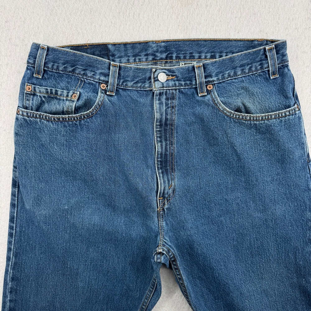 Vintage 90s Levis 505 Jeans Mens 38x30 (38x25 Hemmed) Straight Fit Made in USA